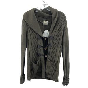 NWT Atmosphere Brown Toggle Closure Knit Womens Cardigan UK 12 US 14 - Acrylic